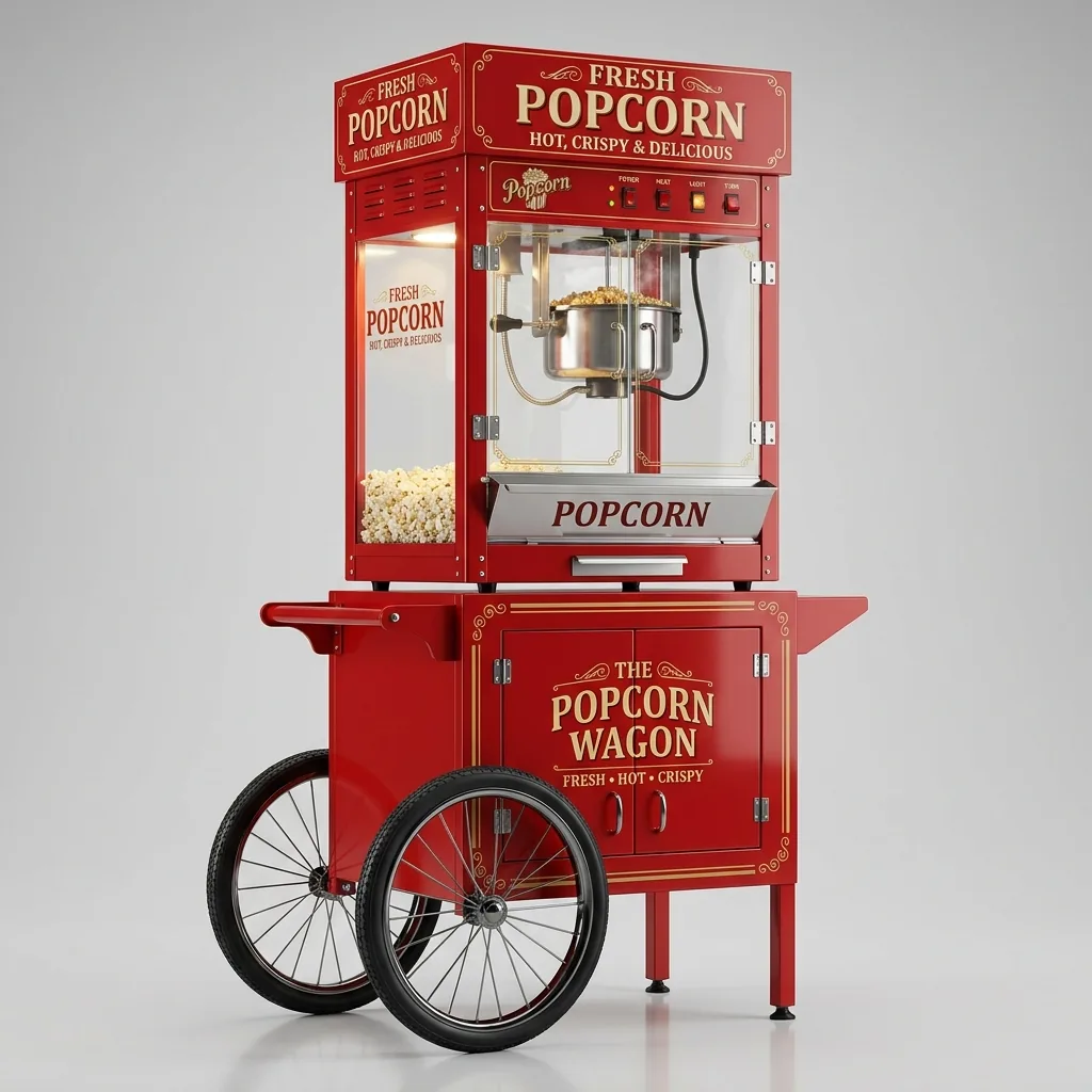 Hyra popcornmaskin i Cagliari