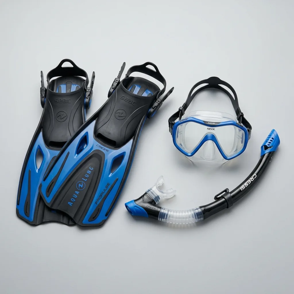Hyra mask, snorkel och simfötter i Cagliari